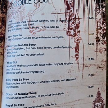 Nong's Thai Kitchen - Menu 01/2026 - Thai Near Me - Los Angeles, California