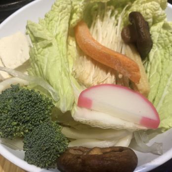 Halves Boiling Pot + Grill - Veggies and noodles for shabu - Japanese Near Me - Foothill Ranch, California
