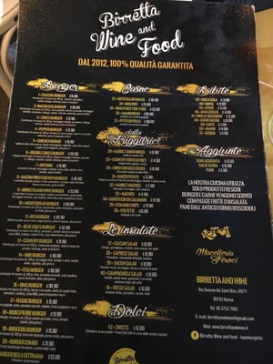 Menu photo 3 Birretta Wine and Food Rome, RM