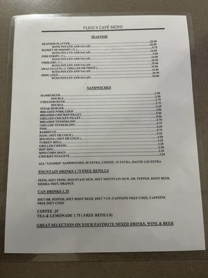 Menu photo 5 Fleig's Cafe Ferdinand, IN