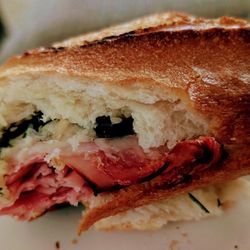 Marco Polo's Italian Market - Fat Marco Polo salami, mortadella, capicola, provolone, garlic butter, onions, olives