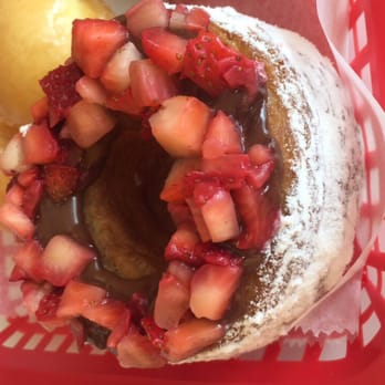 Jarams Donuts - Nutella and strawberry Cronut. - Donuts Near Me - Dallas, Texas Jarams Donuts - Nutella and strawberry Cronut. - Donuts Near Me - Dallas, Texas