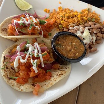 Thunderbird Bar & Grill - Chimayo Chile Spiced Fish Tacos - American Near Me - Santa Fe, New Mexico