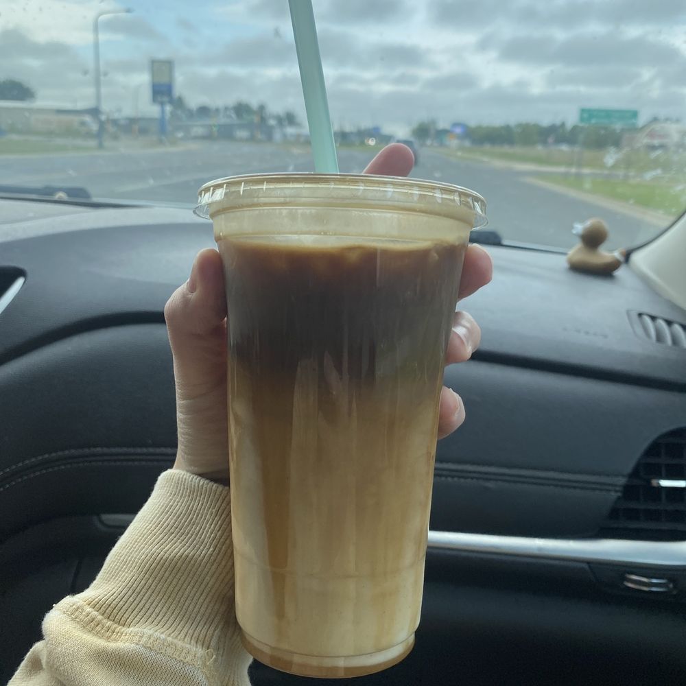 The Coffee District - Banana milk macchiato - Coffee & Tea Near Me - Bemidji, Minnesota The Coffee District - Banana milk macchiato - Coffee & Tea Near Me - Bemidji, Minnesota