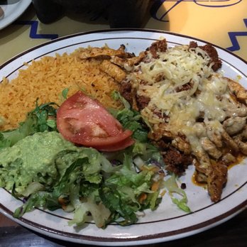 Blue Agave - Chori Pollo with Mexican rice & mixed salad with guacamole - Mexican Near Me - New Albany, Ohio Blue Agave - Chori Pollo with Mexican rice & mixed salad with guacamole - Mexican Near Me - New Albany, Ohio
