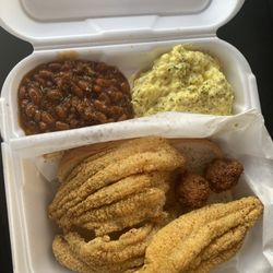 Catfish Combo with extra piece of catfish