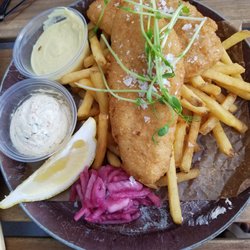 Isbolaget - Took a ferry ride to Donso Island and was told this was the best on the restaurant here.  Fish n chips.
