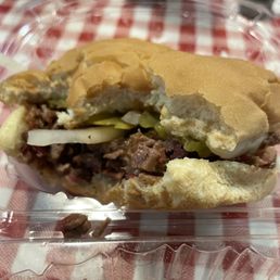 Chopped brisket sandwich Chopped brisket sandwich