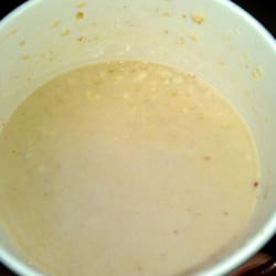 Oatmeal? That's what he said anyway.
