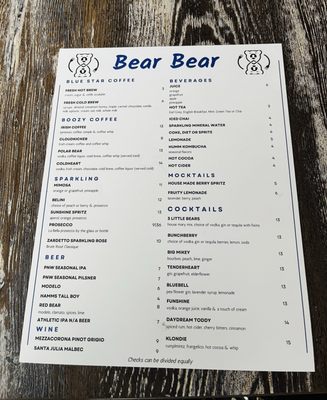 Menu photo 7 Bear Bear Leavenworth, WA