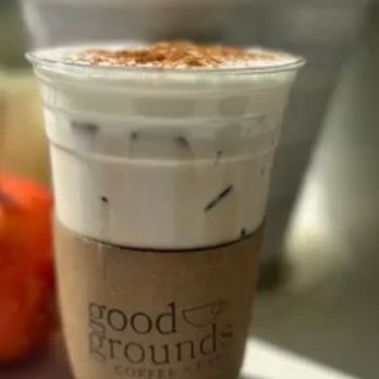 Good Grounds Coffee Cafe - Delicious pumpkin cream iced coffee - Coffee & Tea Near Me - Lumberton, Texas Good Grounds Coffee Cafe - Delicious pumpkin cream iced coffee - Coffee & Tea Near Me - Lumberton, Texas