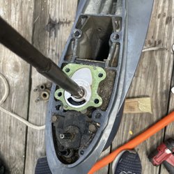 All Around Marine Service - Doing a water pump on a rental boat.