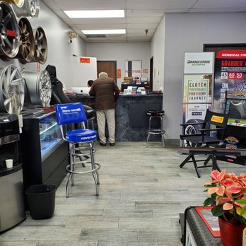 Tire Central - The Service Counter area...and an inside waiting area. There is also a seating area outside, along with a sofa vending machine. - Tires Near Me - San Gabriel, California Tire Central - The Service Counter area...and an inside waiting area. There is also a seating area outside, along with a sofa vending machine. - Tires Near Me - San Gabriel, California
