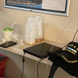 Dignity Health - Yavapai Regional Medical Group - Urinals left used for days and my father's US Veterans hat.    This is his thanks for serving our nation.