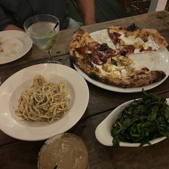 Saraghina Restaurant - Outside garden ? Coppa and Carciofi Pizza, Cacio e Pepe - Pizza Near Me - Brooklyn, New York Saraghina Restaurant - Outside garden ? Coppa and Carciofi Pizza, Cacio e Pepe - Pizza Near Me - Brooklyn, New York