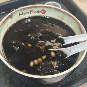 Meet Fresh - Hot Grass Jelly Soup Combo A - Bubble Tea Near Me - Westminster, California