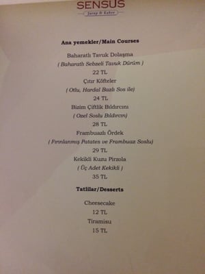 Menu photo 4 Sensus Istanbul, 34