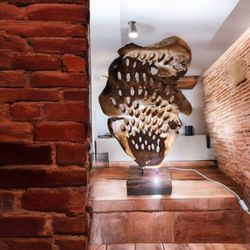 Noble and Rustic - #teakwood #flooring #night #lamp