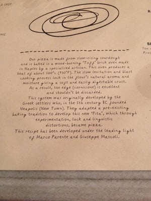 Menu photo 1 Franco Manca London, XGL