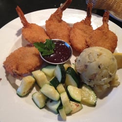 Two Rivers Grill - Shrimp was to die for!! Wasn't a fan of the potato...it was a mix of baked and mashed. The secret sauce was AMAZING!!!