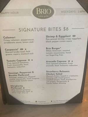 Menu photo 2 Brio Italian Grille Irvine, CA