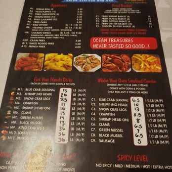 Ocean Treasures - Menu - Seafood Near Me - Pittsburgh, Pennsylvania Ocean Treasures - Menu - Seafood Near Me - Pittsburgh, Pennsylvania