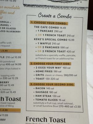 Menu photo 2 Keke's Breakfast Cafe Delray Beach, FL