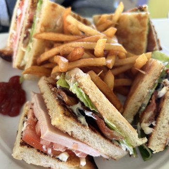Cuba Cafe - Club sandwich. Delish ! The bread was a game. Hanger! - Cuban Near Me - Vacaville, California