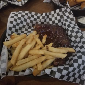 Great American Ranch - Half rack ribs and fries. - American Near Me - Midlothian, Virginia