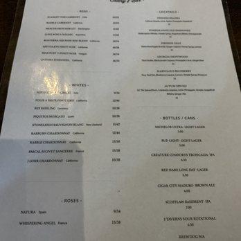 Local On North - Duluth - Drink menu - New American Near Me - Duluth, Georgia