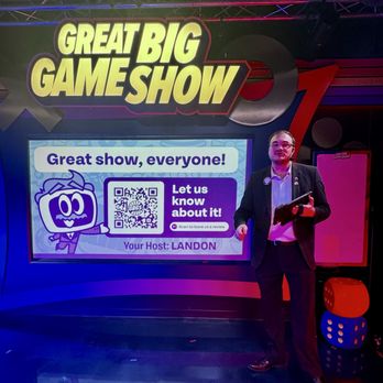 Great Big Game Show Birmingham - Our host! He did a great job! - Trivia Hosts Near Me - Birmingham, Alabama Great Big Game Show Birmingham - Our host! He did a great job! - Trivia Hosts Near Me - Birmingham, Alabama