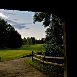 Oneonta Country Club - Hole # 6 seen from covered bridge