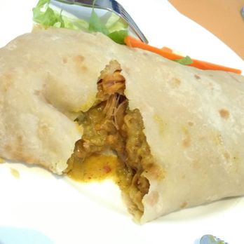 Mango Bay - Chicken curry roti. - Caribbean Near Me - Montreal, Quebec