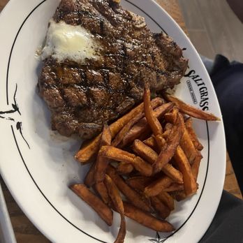 Saltgrass Steak House - Texas T-Bone and Sweet Potato fries - Seafood Near Me - Stateline, Nevada