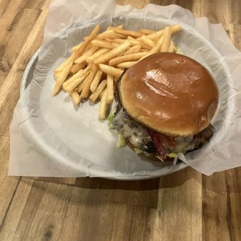 Hub Tavern + Grill - House Bacon Smash Burger - Pubs Near Me - Kalamazoo, Michigan Hub Tavern + Grill - House Bacon Smash Burger - Pubs Near Me - Kalamazoo, Michigan