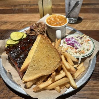Southern Craft - Trifecta with BBQ beans, fries and cole slaw. Simply delicious! - Southern Near Me - Johnson City, Tennessee Southern Craft - Trifecta with BBQ beans, fries and cole slaw. Simply delicious! - Southern Near Me - Johnson City, Tennessee