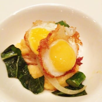 AnQi Bistro - Polenta egg and mushrooms - Asian Fusion Near Me - Costa Mesa, California