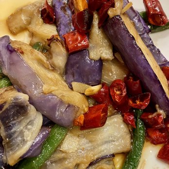 Ping’s Bistro - Eggplant and string beans. (Half eaten cause was too hungry) - Chinese Near Me - San Mateo, California Ping’s Bistro - Eggplant and string beans. (Half eaten cause was too hungry) - Chinese Near Me - San Mateo, California