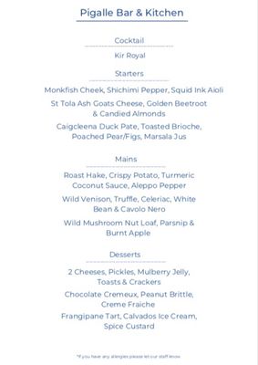 Menu photo 3 Pigalle Bar & Kitchen Cork, CO Menu photo 3 Pigalle Bar & Kitchen Cork, CO