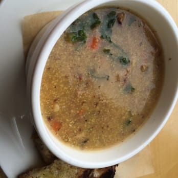 Stocked Cafe - Polenta with sweet italic sausage & kale soup - New American Near Me - Brooklyn, New York Stocked Cafe - Polenta with sweet italic sausage & kale soup - New American Near Me - Brooklyn, New York