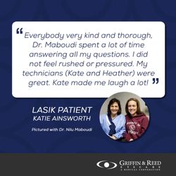 Griffin & Reed Eye Care - Thank you Katie!