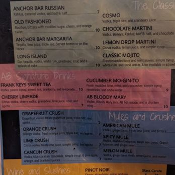 Anchor Bar - Drink menu - Bars Near Me - Frederick, Maryland Anchor Bar - Drink menu - Bars Near Me - Frederick, Maryland
