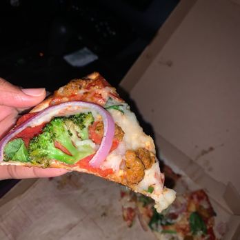 MOD Pizza - MOD  SOICY BROCCOLI  SPICY CHICKEN SAUSAGE  SPINACH  ONIONS  MOT AND VEG CHEESE  SPICY AND REG SAUCE  ITALIAN SAUSAGE  GARLIC - Pizza Near Me - Los Angeles, California