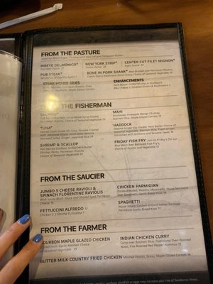Menu photo 7 Table 105 Kane, PA