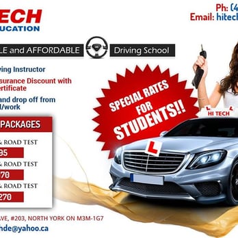 Hi-Tech Driver Education - Affordable Driving School in North York - Driving Schools Near Me - North York, Ontario Hi-Tech Driver Education - Affordable Driving School in North York - Driving Schools Near Me - North York, Ontario
