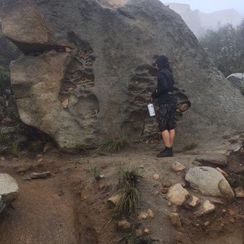 Potato Chip Rock - displaying some rocks in a bigger rock lol - Hiking Near Me - Poway, California