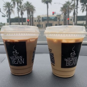 The Human Bean - Iced Caramel Mocha & Iced Vanilla Latte - Coffee & Tea Near Me - Lake Forest, California