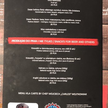 Indian Steak - Menu - Steakhouses Near Me - Poznań, WP
