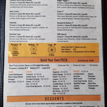 1285 Restobar - Menu - Italian Near Me - Florence, Oregon
