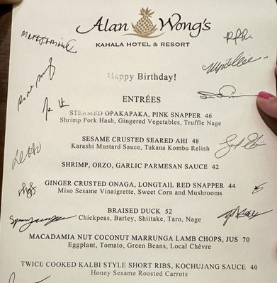 Menu photo 5 Alan Wongs Kahala Honolulu, HI Menu photo 5 Alan Wongs Kahala Honolulu, HI